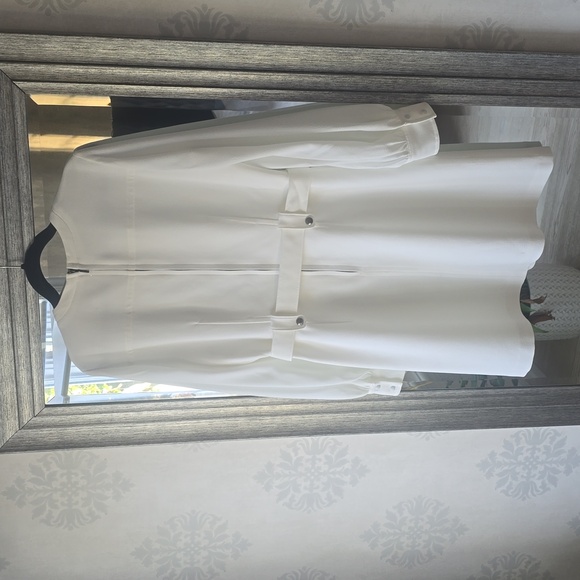 Club Monaco white dress size 12 fully lined . New without tags. - Picture 5 of 9